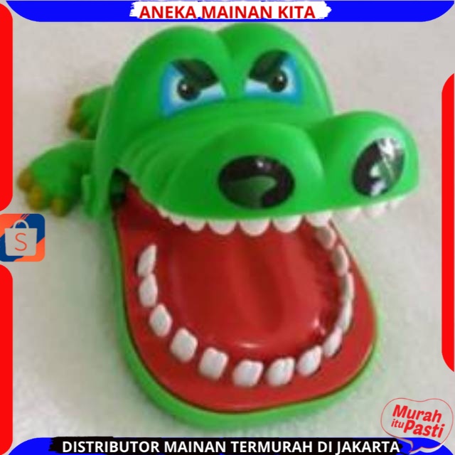 ( BISA COD ) PROMO Mainan Anak Crocodile Dentist / Mainan Buaya Gigit Jari Tricky Toy Crocodile Biting Toy Crocodile