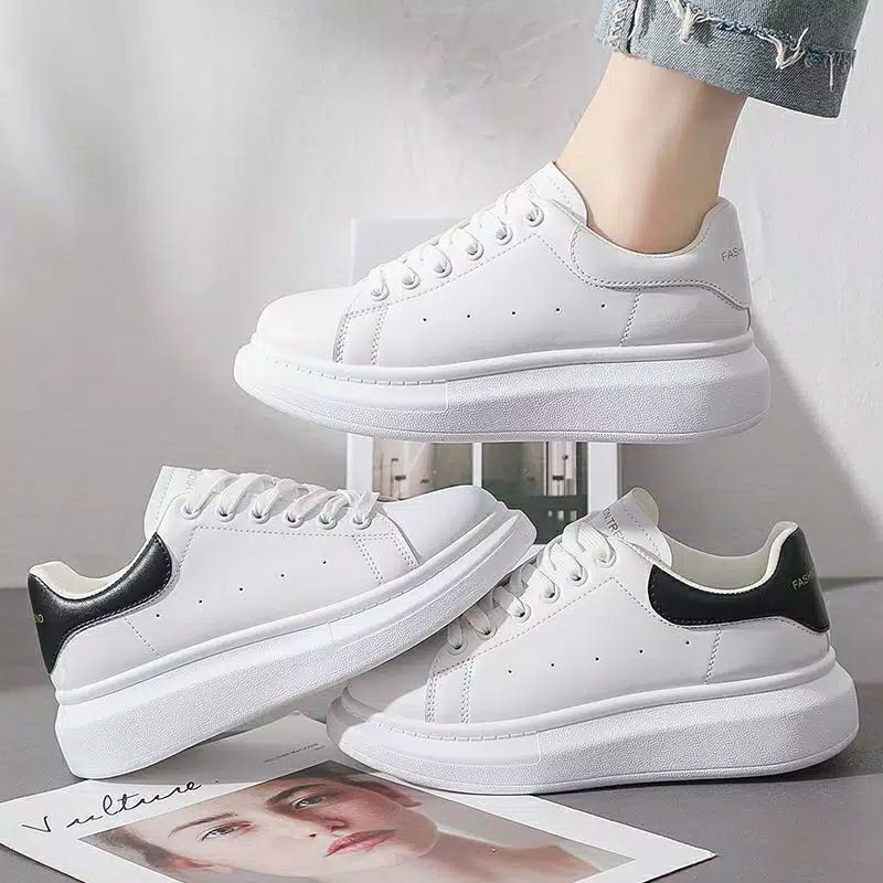 Sepatu Sneakers Putih Wanita Casual Import GK-SHOES.J10 Sepatu Kets Olahraga Cewek Fashion 2021