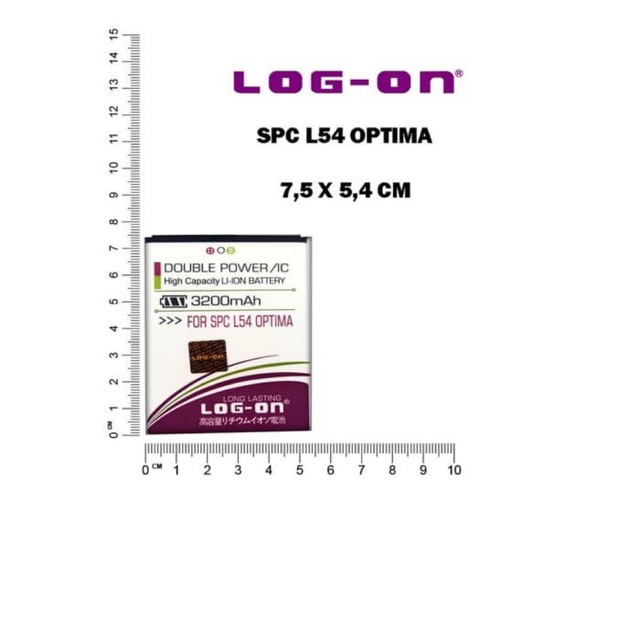 BATERAI SPC L54 OPTIMA - LOG ON ORIGINAL DOUBLE POWER BATTERY BATRE