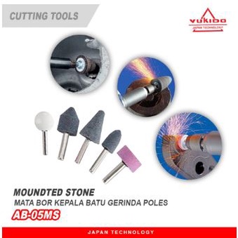 MURAH Mounted Stone Set 5pcs (6mm) Mounted stone set / Batu osco mata cuner set 5 pcs / Batu gerinda baby mini sets 5 pcs 6mm Benz