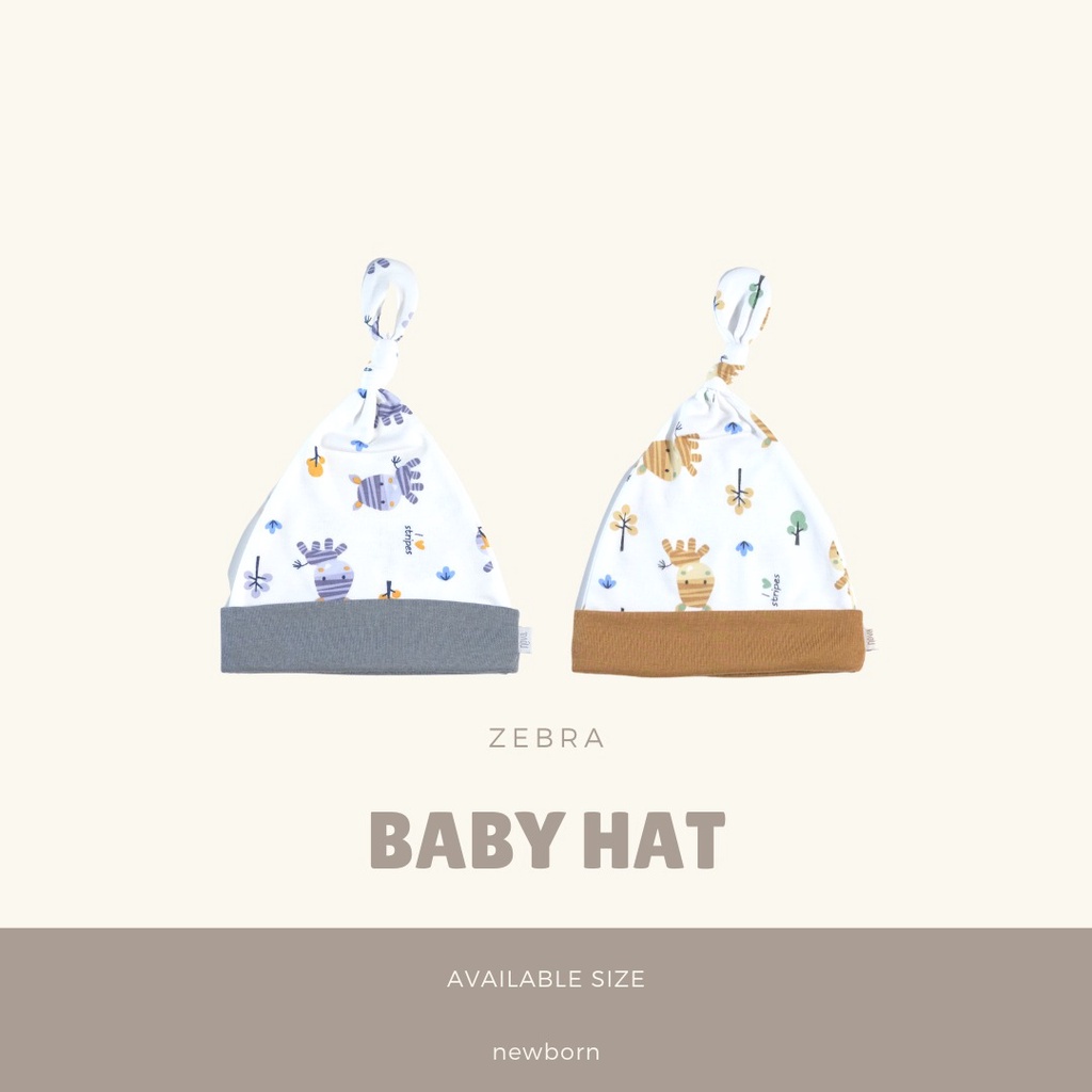 Nova Topi Bayi Newborn - Topi Kuncung Nova SNI seri Polos dan Motif