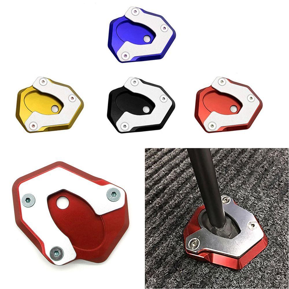 Populer Kaki Ekstensi Pad Pembesar Suku Cadang Motor Kickstand Penyangga Kaki Side Kick Stand Untuk Kawasaki Z650 2017-2019