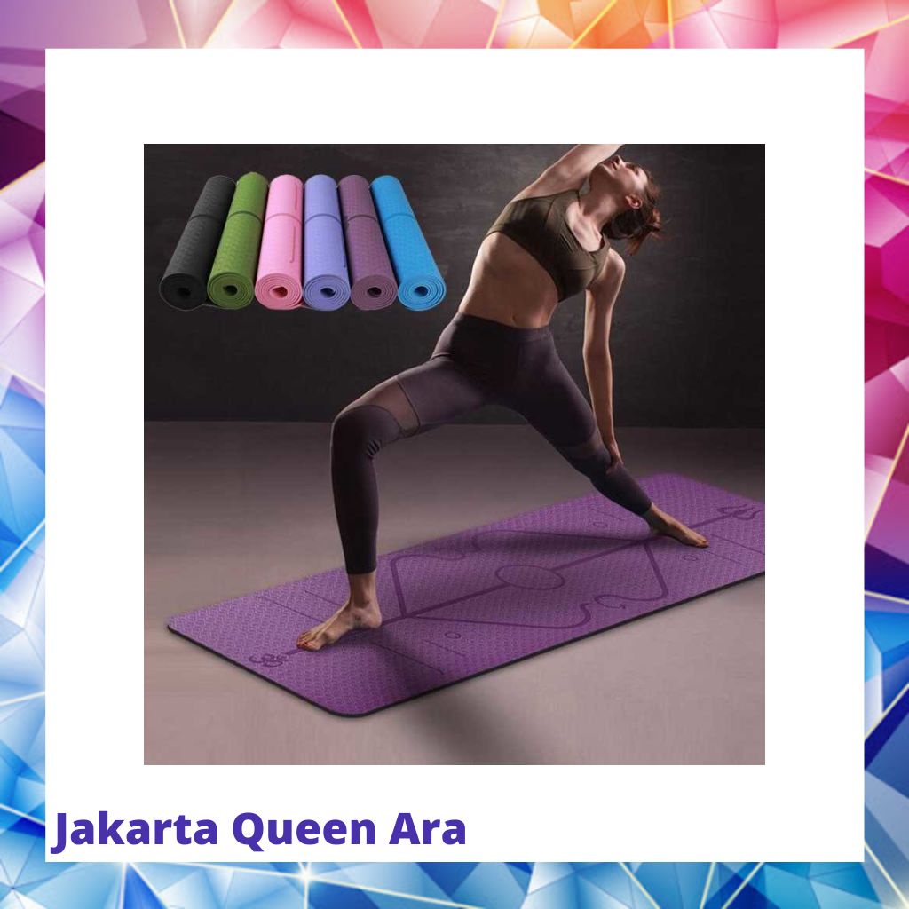 TaffSPORT Karpet Pilates Yoga Mat Anti Slip TPE 183 x 61 CM PROlite 6