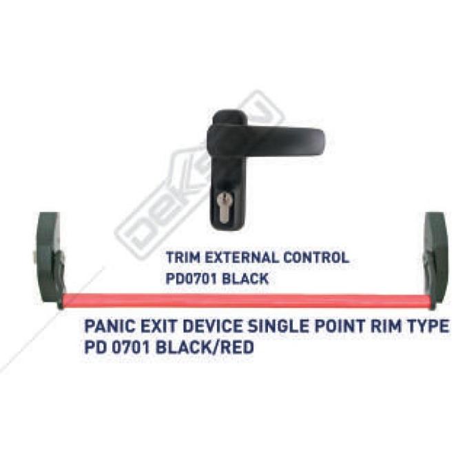 Panic Exit Device For Steel Door With Rimlock Panic Bar Exit Pd 0701