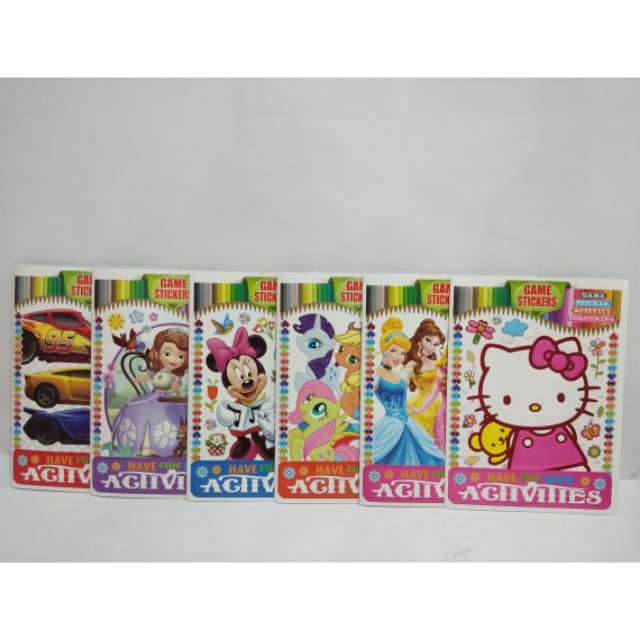 

Buku Mewarnai Game Stickers JQ-909