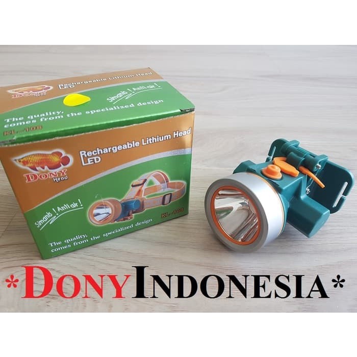 SENTER KEPALA DONY HEADLAMP KL-108 SI MANIS / ANTI AIR