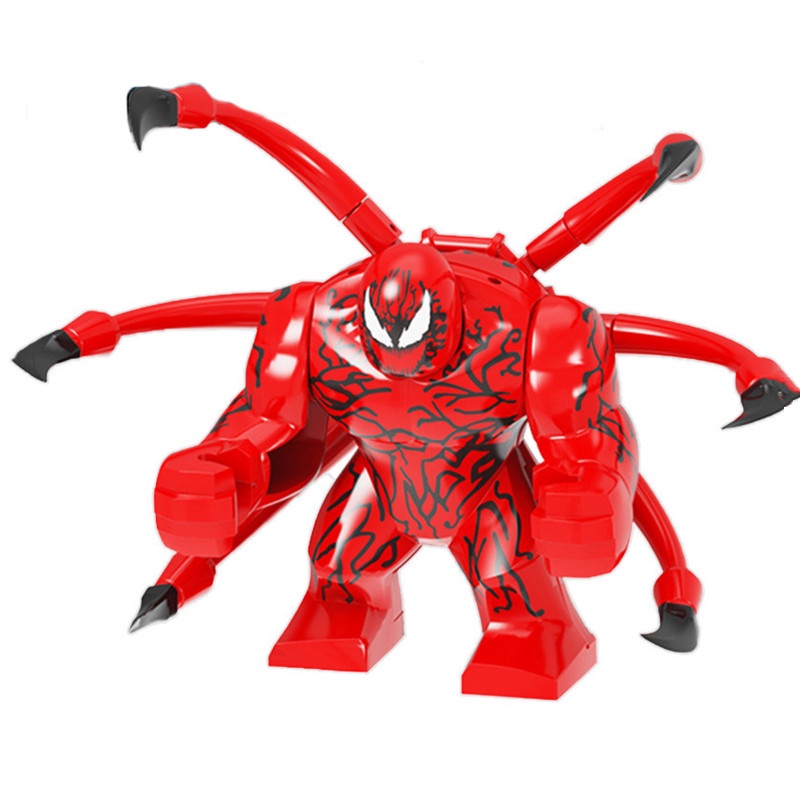 1pc Mainan Balok Bangun / Susun Model Minifigures Disney Carnage Spider Man Untuk Anak