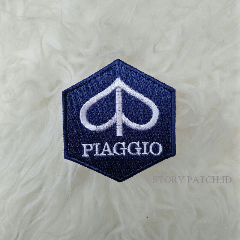 PATCH BORDIR EMBLEM BORDIR PIAGGIO VESPA AKSESORIS FASHION EMBLEM MOTOR VESPA ITALIA PIAGGIO