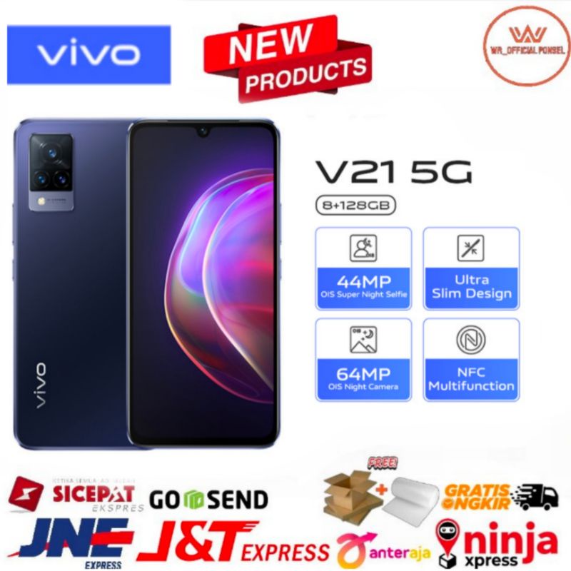 Vivo V21 5G [Ram8/128GB] Garansi Resmi Original
