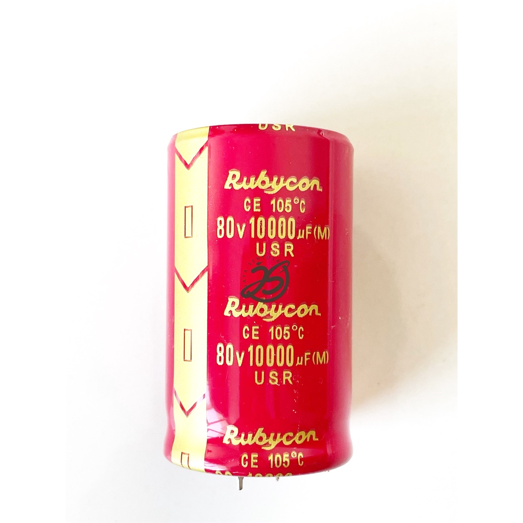 ELCO 10000UF 80V RUBYCON ASLI ORIGINAL CAPACITOR ELCO KAPASITOR ELKO 10000 UF 80 V 10.000UF