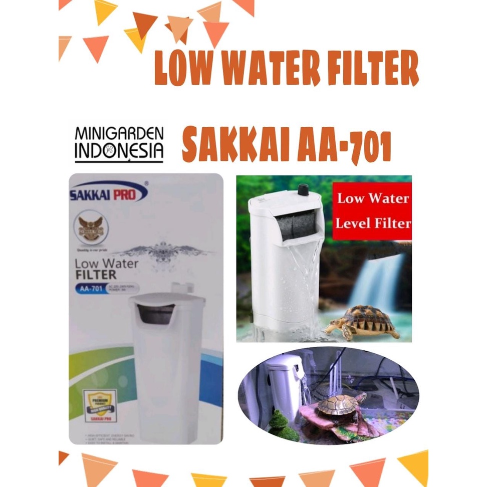 LOW WATER FILTER SAKKAI PRO AA-701 HANGING FILTER GANTUNG AQUARIUM