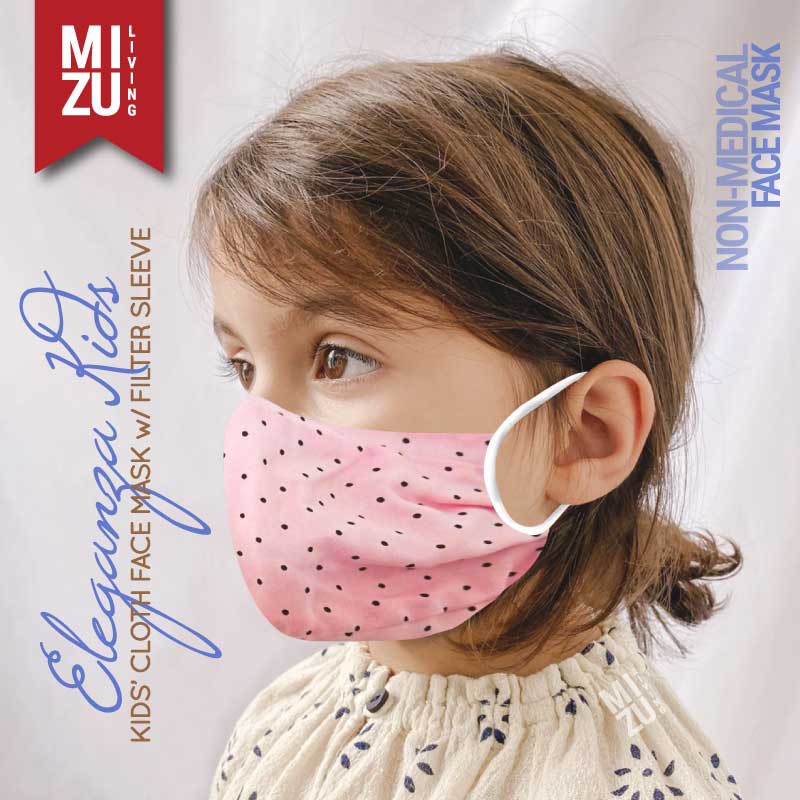 [SALE] MIZU ELEGANZA KIDS Cloth Face Mask Masker Anak Kain Corak 3 Ply Sarung Filter NON-MEDIS