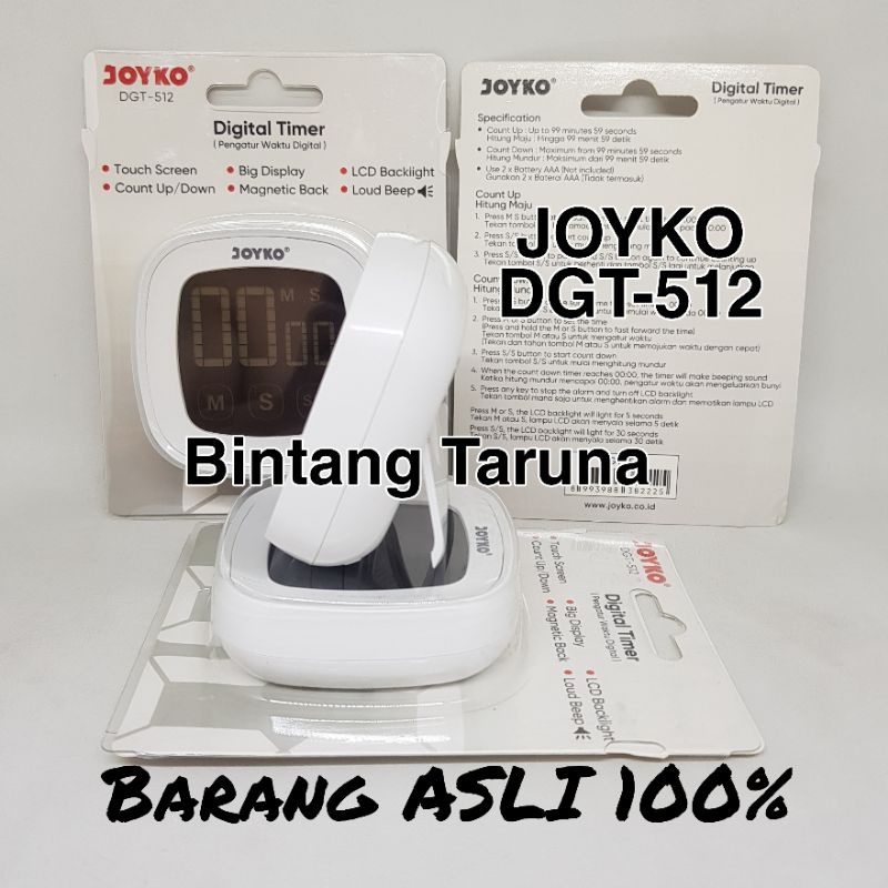 Digital Kitchen Timer JOYKO Timer Dapur JOYKO Pengukur waktu JOYKO Timer Digital