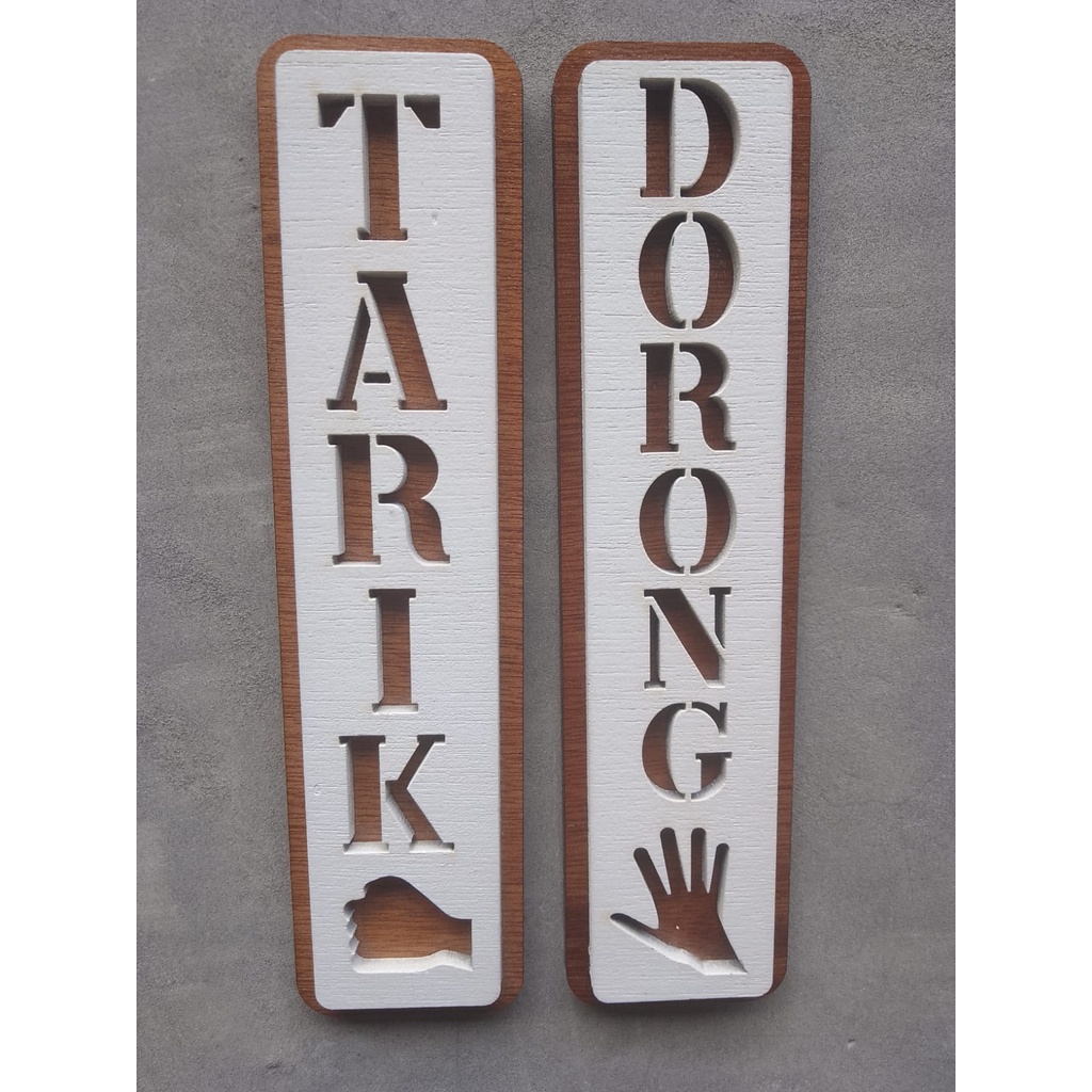 Jual Papan Tanda Tarik Dorong Sign Shopee Indonesia