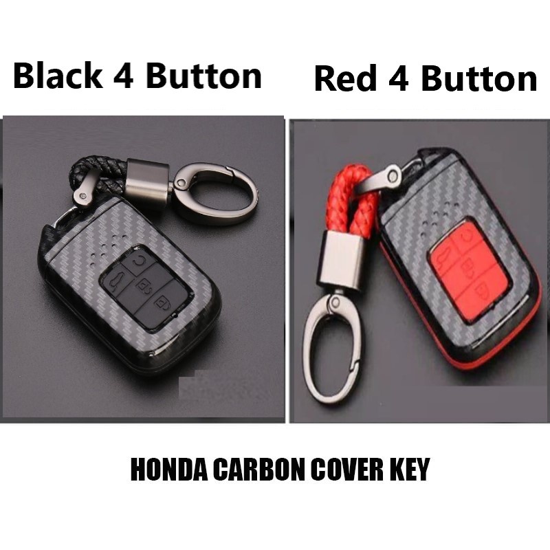 Cover Carbon Casing SmartKey Kunci Mobil All New Honda Jazz Civic Hrv City Hatchback CRV Turbo WRV