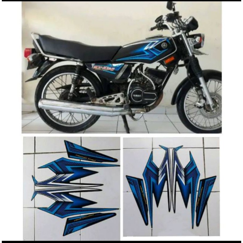 Jual Stiker Striping Rx King 04 Biru Tangki Hitam Assy Shopee Indonesia