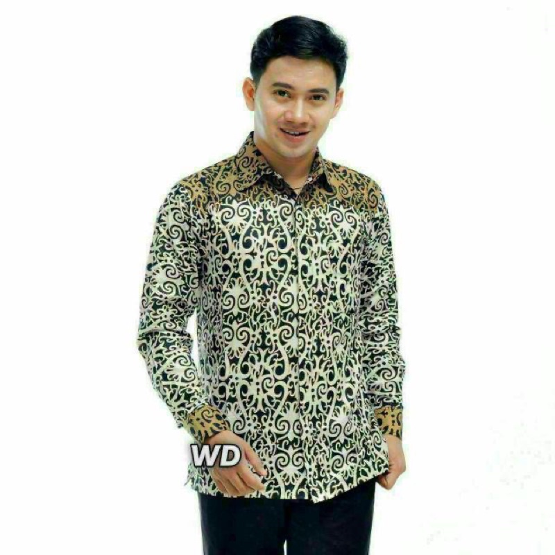 Baju Batik Kemeja Atasan Pria Pakaian Kantor 2022 Viral