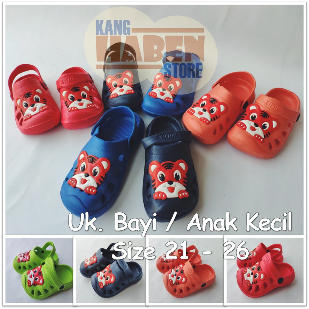 008E Sandal Bayi Baim Macan Kucing Karakter - Fashion Anak Laki Laki Perempuan Sendal Dulux 008