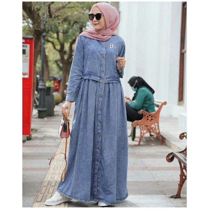 Gamis Dewasa Soft Jeans Gyl Authentic Ori