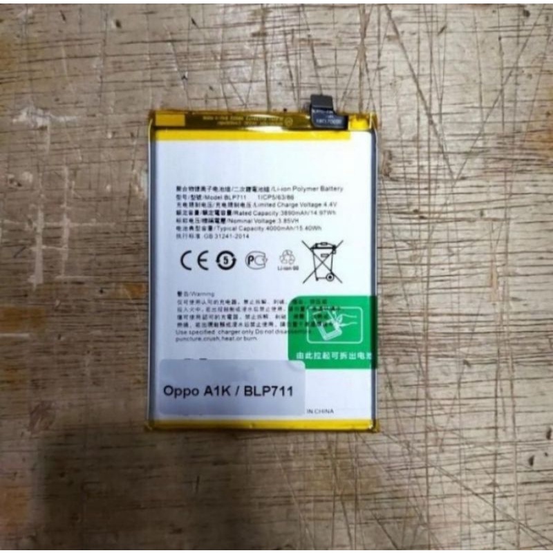 BATRE BATTERY OPPO A1K  BLP 711 BATERAI ORIGINAL