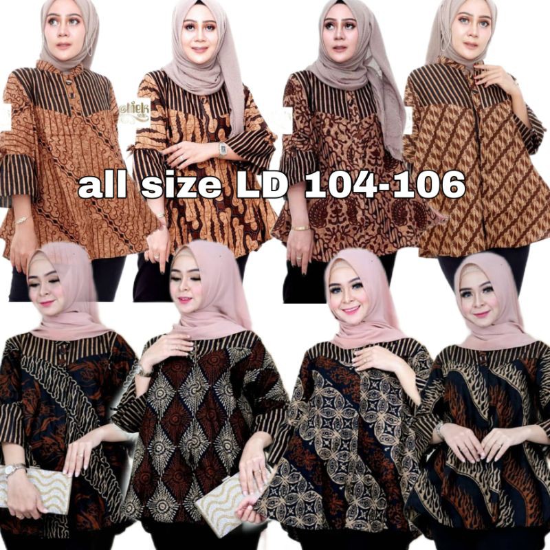 BLUS BATIK WANITA/ATASAN BATIK/BAJU KANTOR