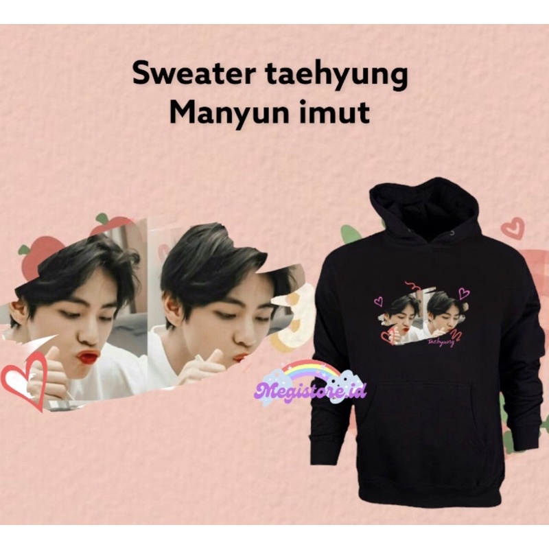 HOODIE BTS MURAH TAEHYUNG MANYUN IMUT