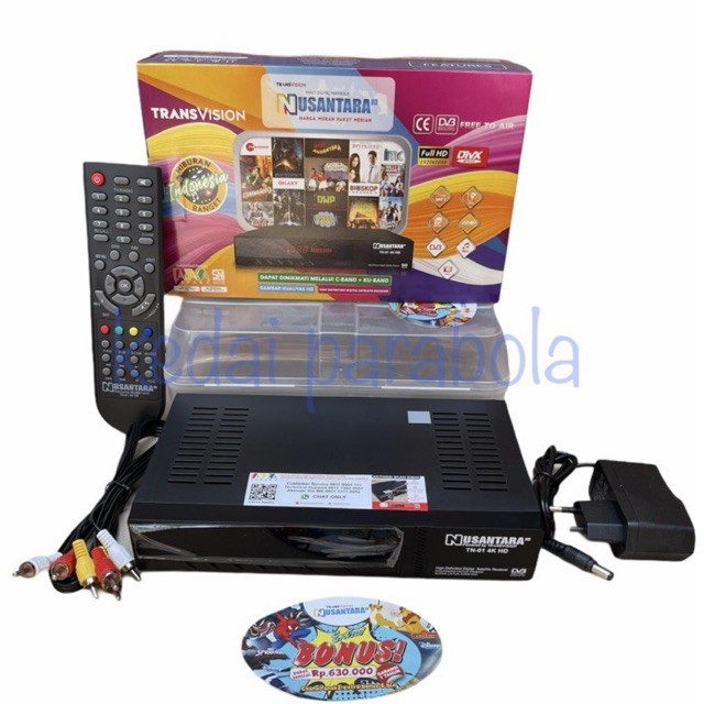 Receiver Parabola Transvision Nusantara Hd Tanaka Shopee Indonesia