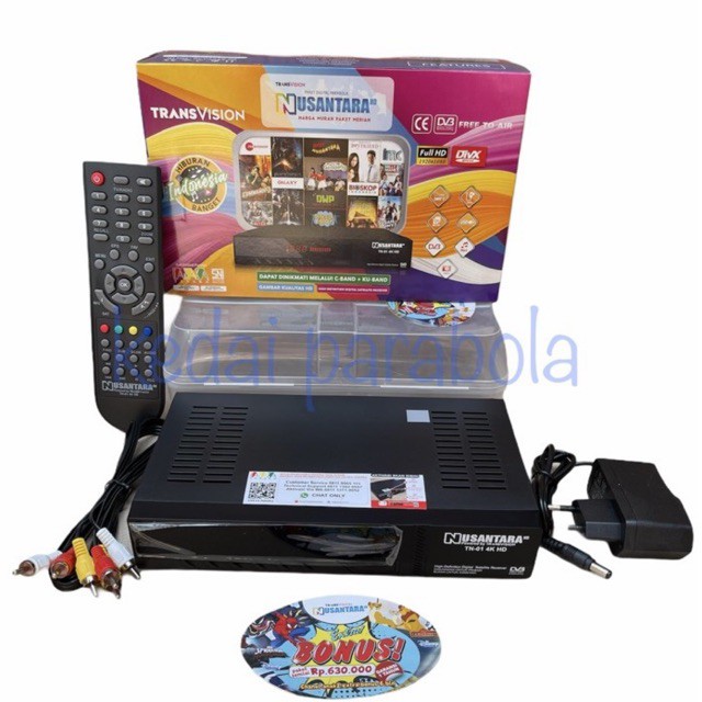 Receiver Parabola Transvision Nusantara Hd Tanaka | Shopee