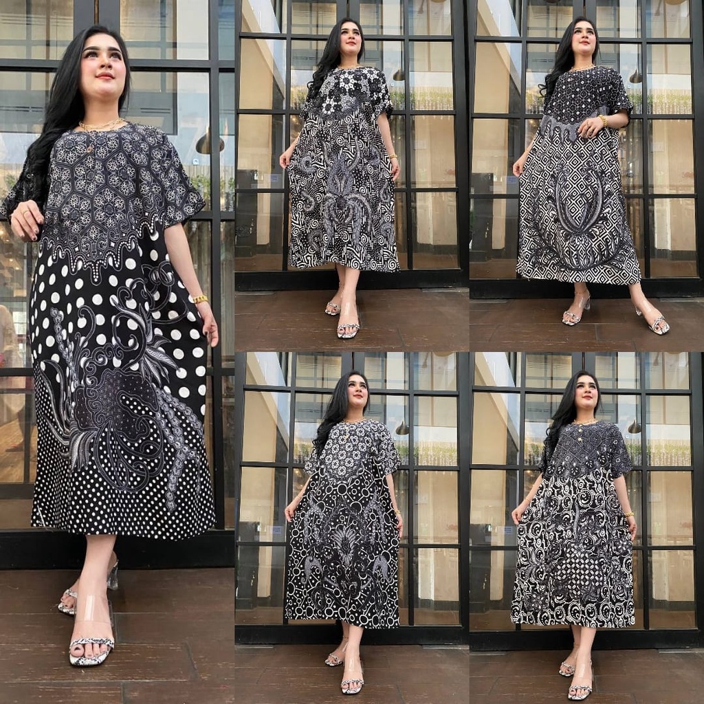 Daster Payung Batik Sogan Jumbo Busui