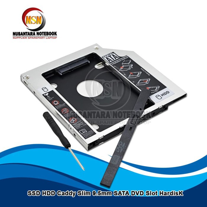 Caddy SSD HDD Slim 9.5mm SATA DVD Slot HardisK