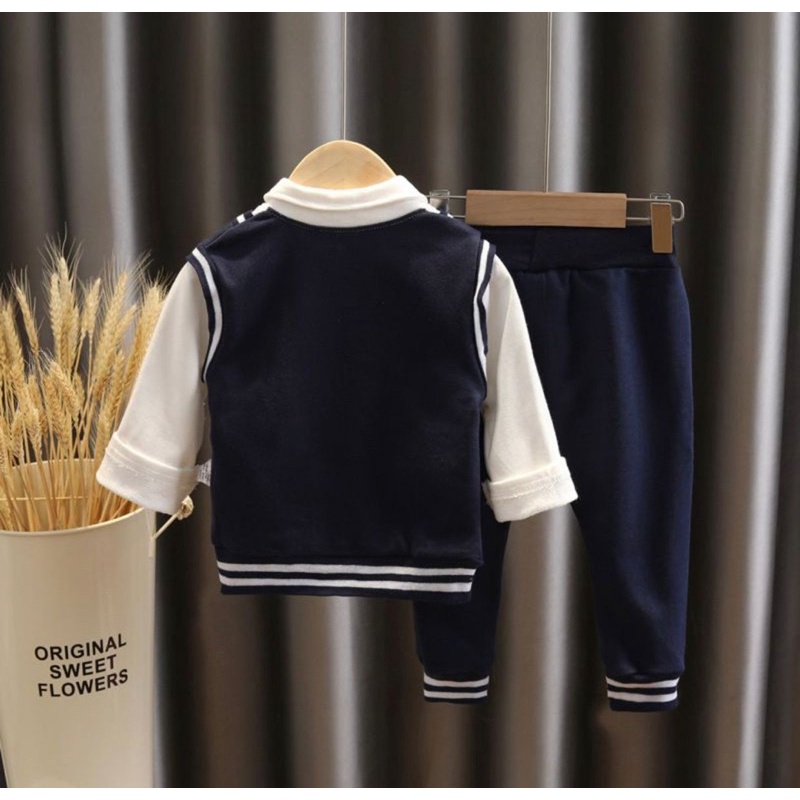 PROMO-NEW SETELAN SWEATER KERAH BAYI ANAK MOTIF SCHOOL KENZIE USIA 6 BULAN-5 TAHUN BAHAN BABYTERRY LEMBUT TERBARU TERMURAH TRENDY/ SETELAN SWEATER KERAH BAYI ANAK LAKI-LAKI/ SETELAN SWEATER KERAH BAYI ANAK COWOK/ SETELAN SWEATER KERAH BAYI ANAK PEREMPUAN