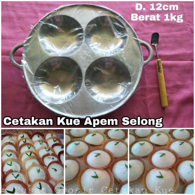 Cetakan Kue apem selong