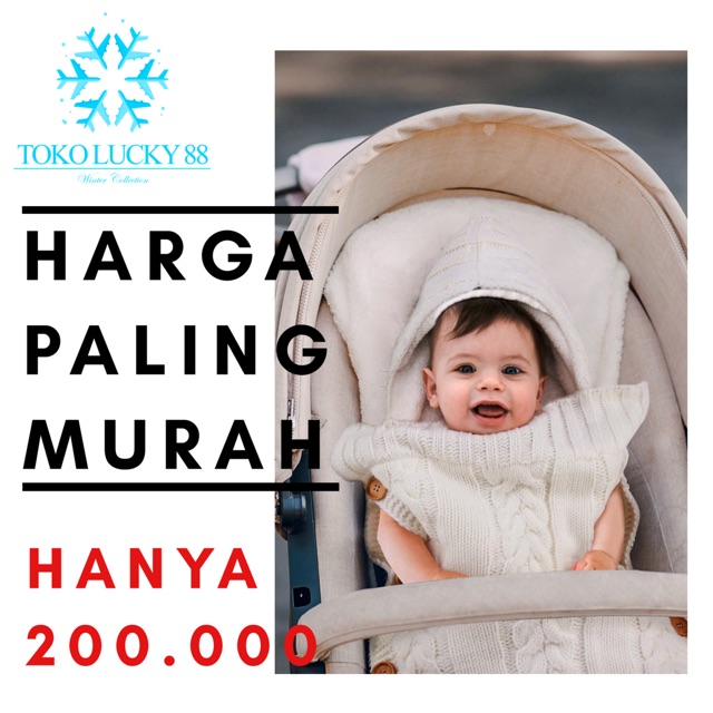 IMPORT Stroller Heater Alas Penghangat Stroller Tempat Tidur Bayi Lapis Bulu Bahan Wool