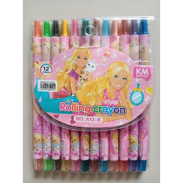 krayon Putar 12Warna Anak,Pensil 12Warna Crayon Putar Panjang-Crayon 5