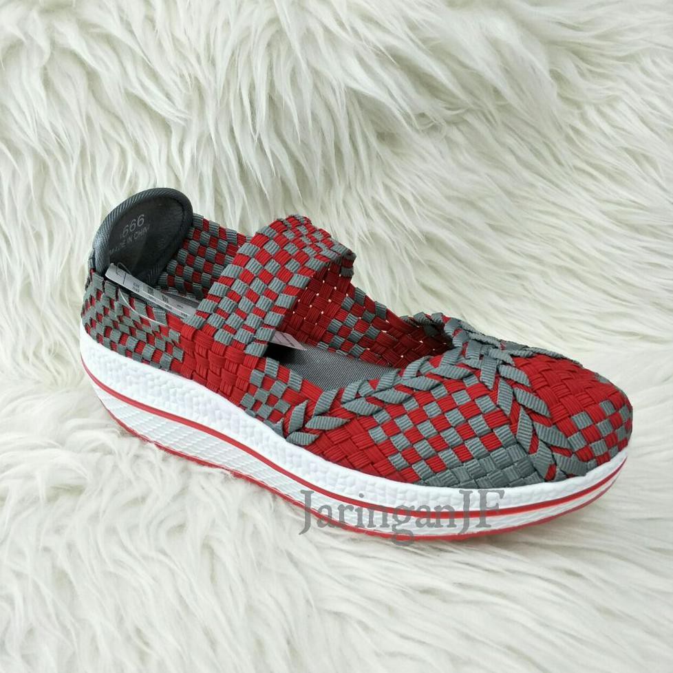 Oggo New Sepatu Rajut Wanita - Sepatu Wedges - Sepatu Oggo Original 666 .Emiliyy11.Olshop