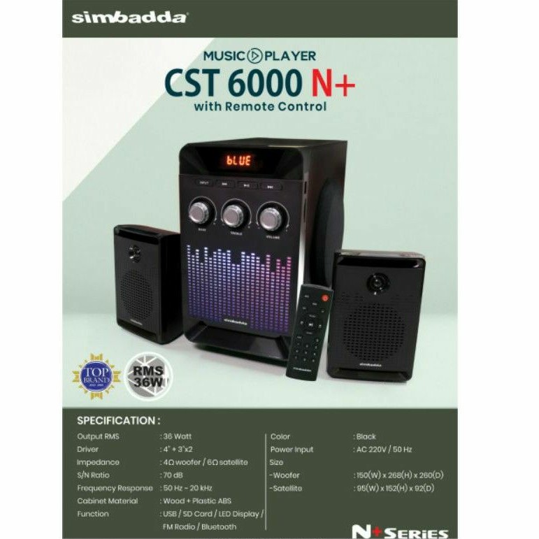 Speaker Bluetooth Simbadda CST-6000N+