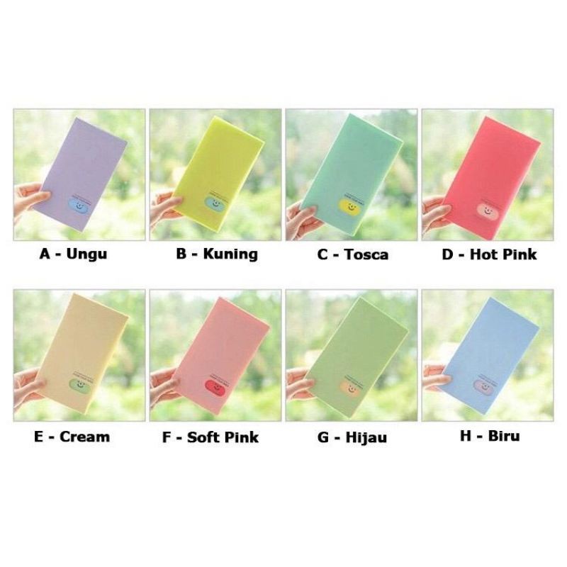 Tempat Kartu Nama Photo Lomo Card 120pcs Smiley Multicolor