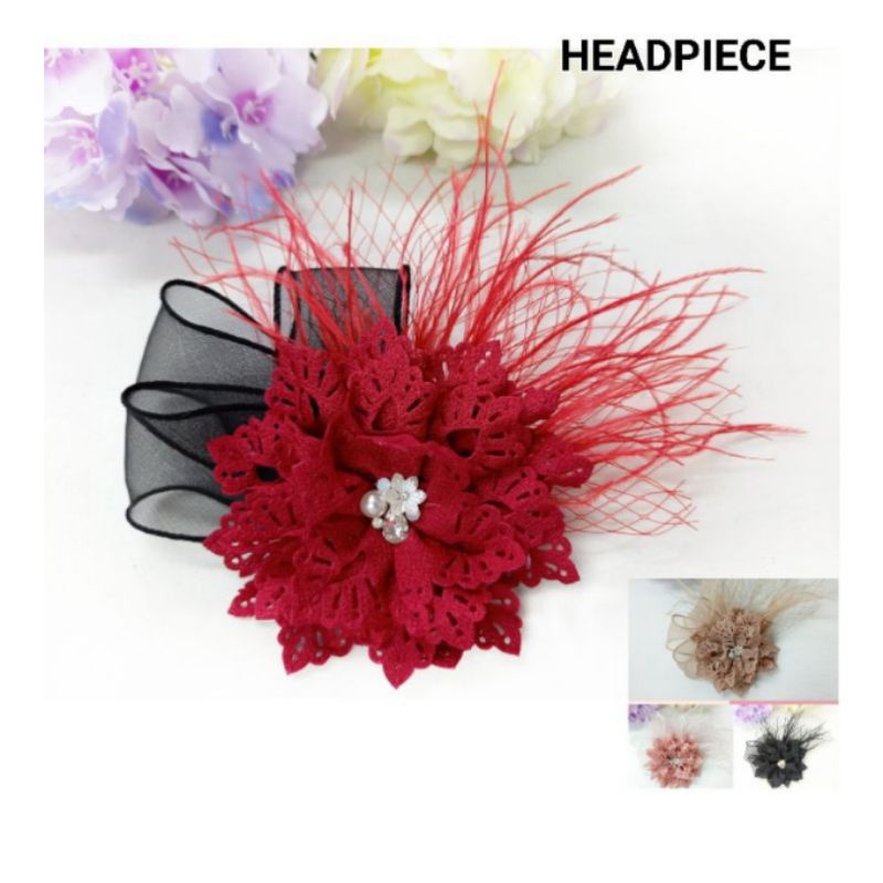 1PC - HEADPIECE / FASCINATOR / HIASAN RAMBUT