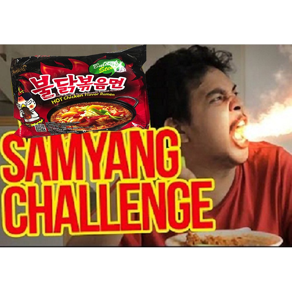 Samyang Hot Chicken Flavour Ramen 145gr Mie ramen rasa ayam pedas yang lezat Challange