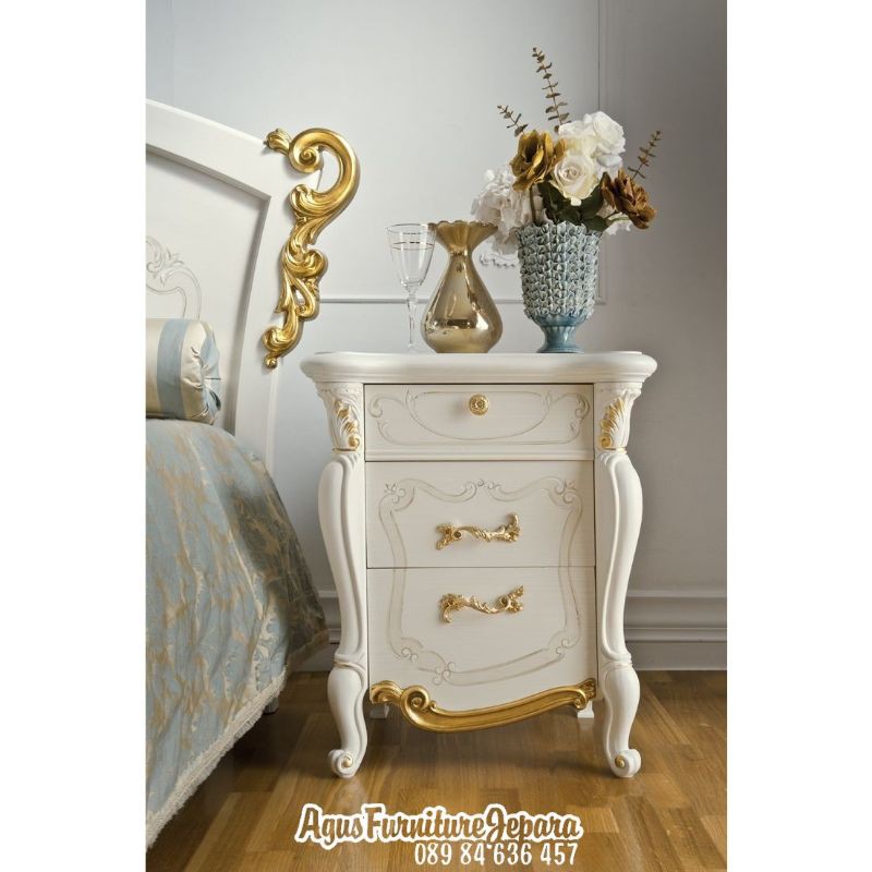 MEJA NAKAS TURKISH LUXURY (meja laci meja divan bedside table meja lampu tidur)