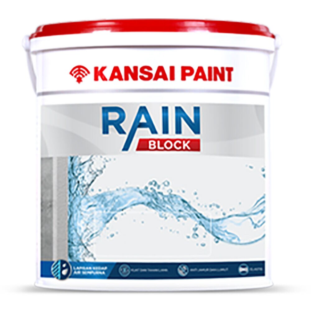 Kansai Paint / Cat Tembok / Cat Rain Block Pelapis Anti Bocor 1kg