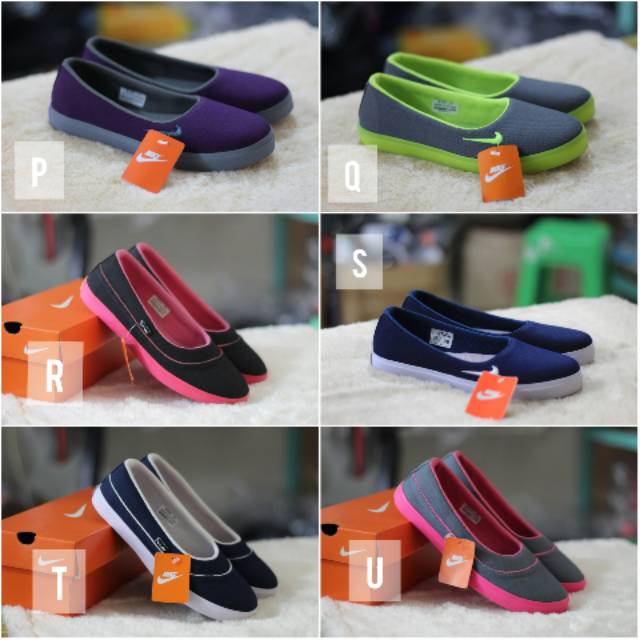 Nikee Sepatu Flat/Slop/Slip On Wanita Dewasa (36 37 38 39 40 41 42 43)