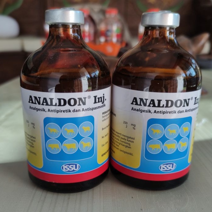 ANALDON 100ML analgesik antipiretik, anti nyeri dan demam Untuk Hewan, Obat menghilangkan rasa sakit