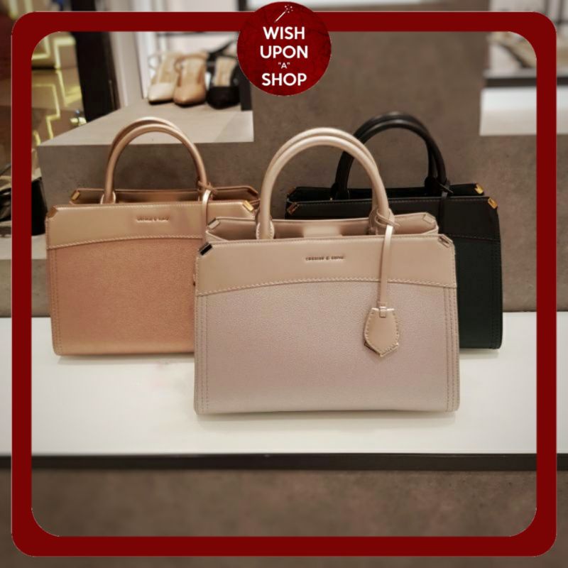 CK Metallic Edge Top Handle Bag 4IEm