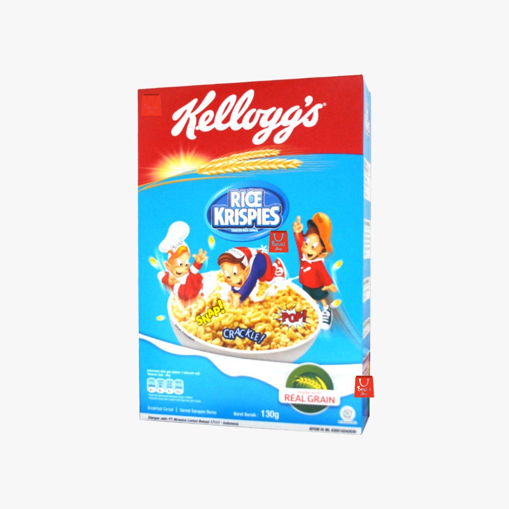 

Kellogg's Rice Krispies Sereal Beras Crispy Sarapan Instan Kemasan Box - 130gr