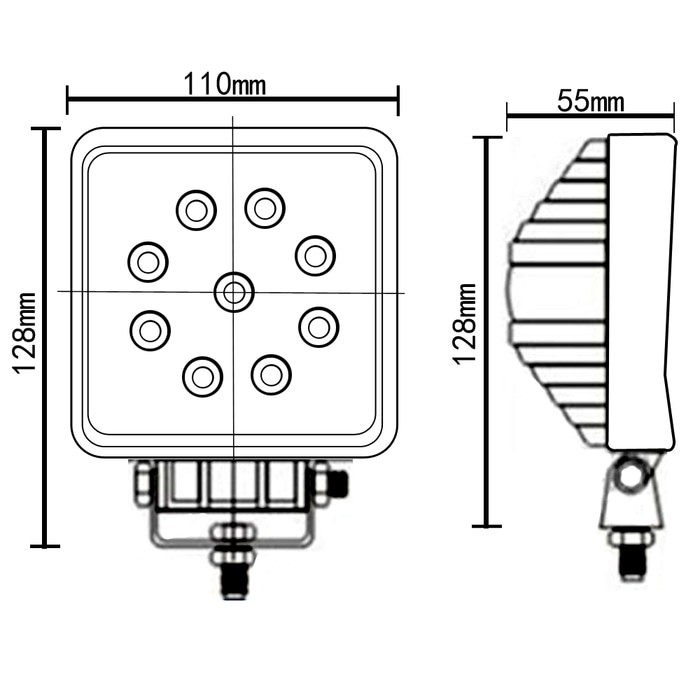 Lampu Sorot Jeep 27W Epistar Offroad