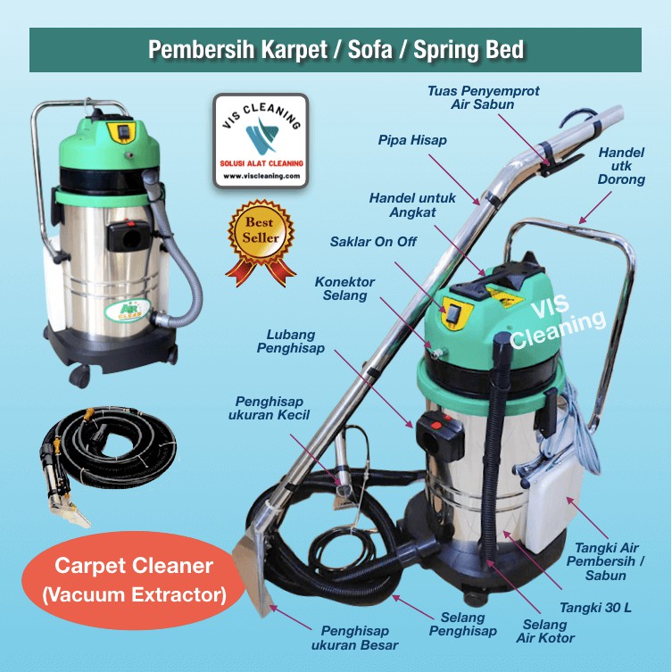 Carpet Cleaner (Vacuum Extractor) 30 Liter