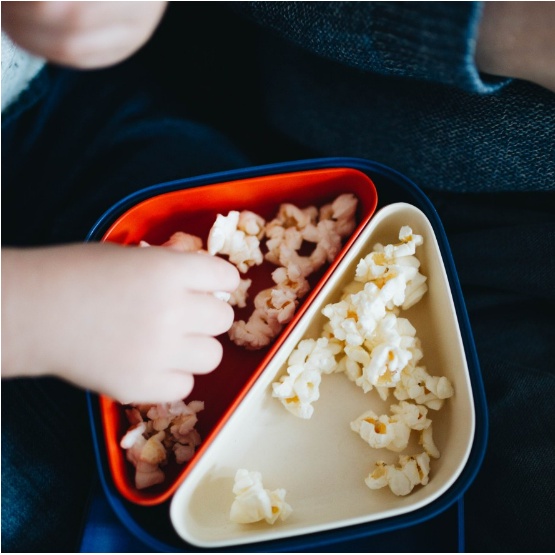 EKOBO Bamboo Square Bento Lunch Box - Lunchbox Anak Balita Sekolah Tempat Makan Bekal Bekel Divided