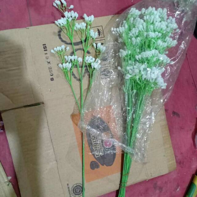 BABY BREATH BUNGA PLASTIK ARTIFICIAL PALSU DEKORASI BUNGA