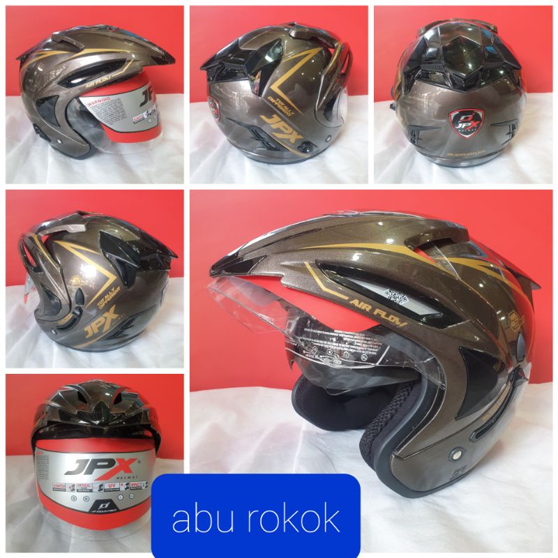 helm jpx supreme abu rokok metalix supreme dobel